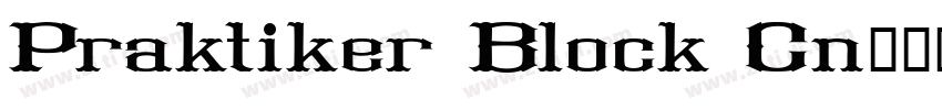 Praktiker Block Cn字体转换